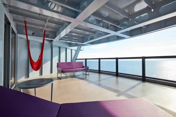 Virgin Voyages Brilliant Lady Sweet Aft Suite Balcony 2 ©Virgin Voyages.jpg